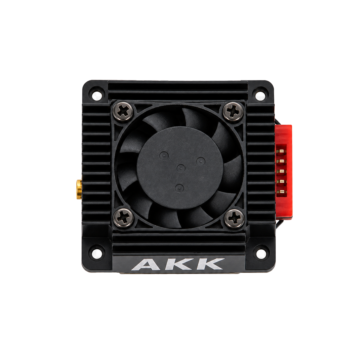 正顶视方正摆放的 AKK TX5000AC 5.8GHz 5W 图传